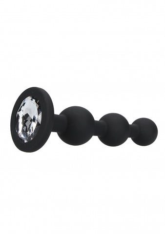 Silicone Butt Plug with Diamond Gem Base by Shots Toys - Butt Plugs