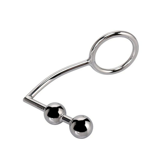 BDStyle's Dual Delight - Stainless Steel Anal Balls Cock Ring