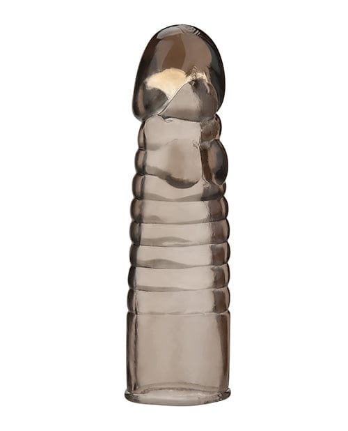 Line Ribbed Realistic Penis Extension Sleeve - Penis Sleeves and Extenders