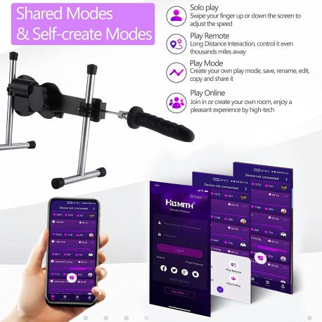 Pro Mains Powered App Control Sex Machine by Hismith - Sex Machines