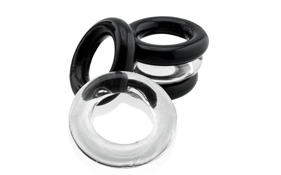Hunkyjunk Jacker Stack 5 Piece Strong Cock Ring Set - Cock Ring Sets