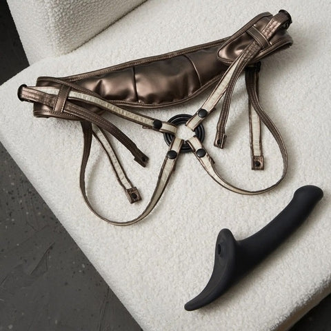 Leatherette Harness DESIROUS by Strap-on-me - Strap On Sextoys