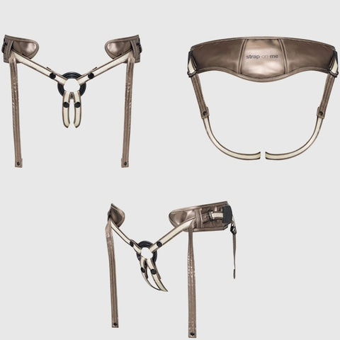 Leatherette Harness DESIROUS by Strap-on-me - Strap On Sextoys