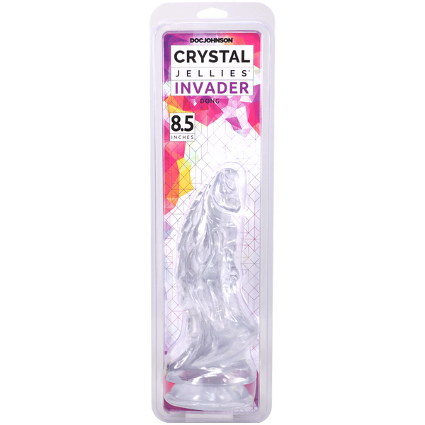 Doc Johnson Crystal Jellies 8.5 Inches Invader Fantay Dildo - Realistic Dildos