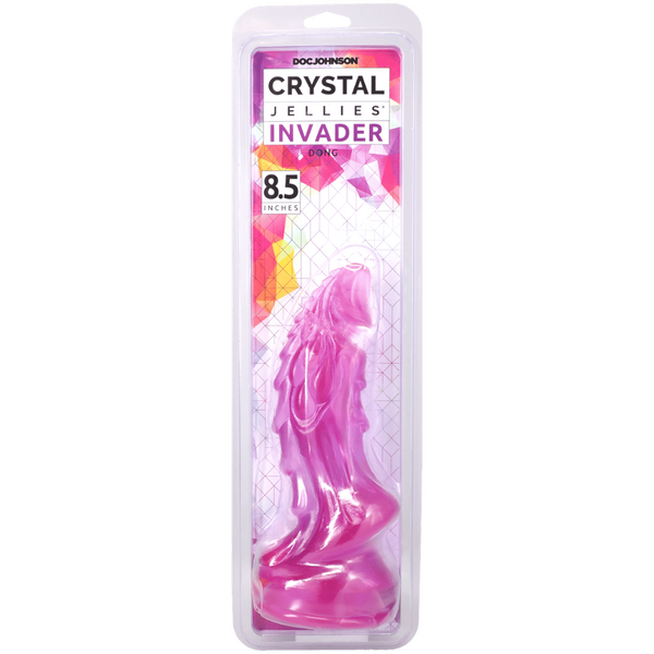 Doc Johnson Crystal Jellies 8.5 Inches Invader Fantay Dildo - Realistic Dildos