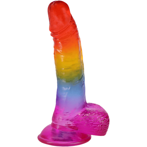 9.5" Realistic Cock with Balls by Doc Johnson - Realistic Dildos