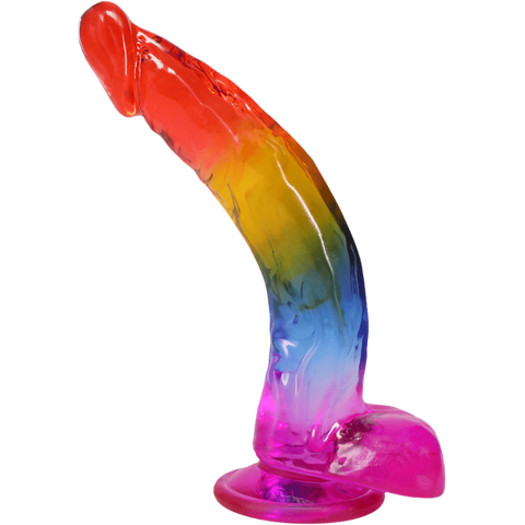9.5" Realistic Cock with Balls by Doc Johnson - Realistic Dildos