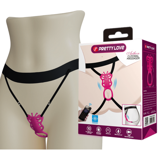 Rechargeable Strap-on Butterfly Massager Aethon by Baile - Strap On Sextoys
