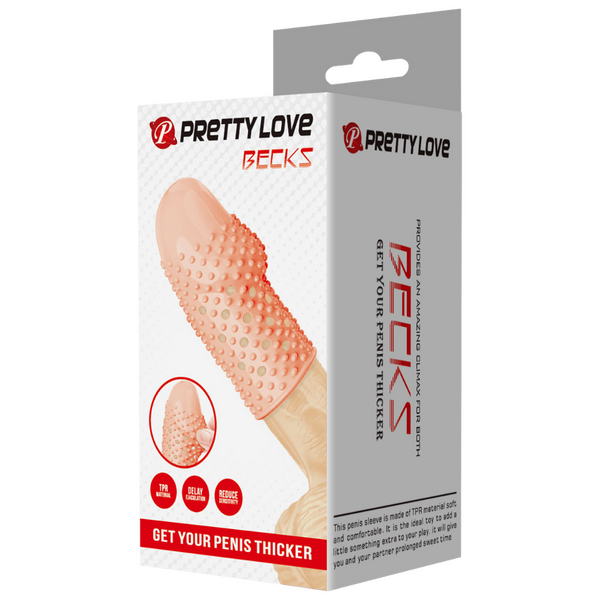 Baile Becks Realistic Penis Extension Sleeve - Penis Sleeves and Extenders