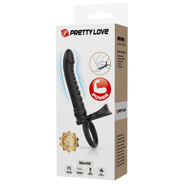 Baile Merritt Vibrating Cockring with Anal Probe - Vibrating Cock Rings