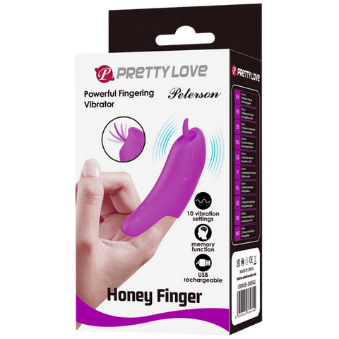 Rechargeable Honey Finger Peterson Finger Vibrator - Finger and Tongue Vibrators