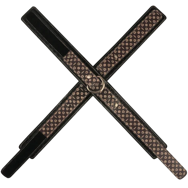 Lovetoy Crossed Shaped Design Fetish Handcuffs - Cuffs And Restraints