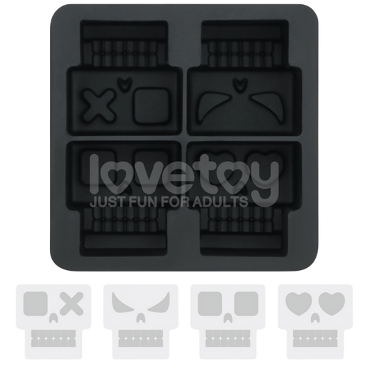 Skull Silicone Ice Tray Party Gift by Lovetoy - Party Gifts and Novelties