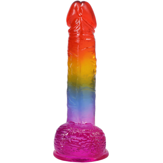 9.5" Realistic Cock with Balls by Doc Johnson - Realistic Dildos