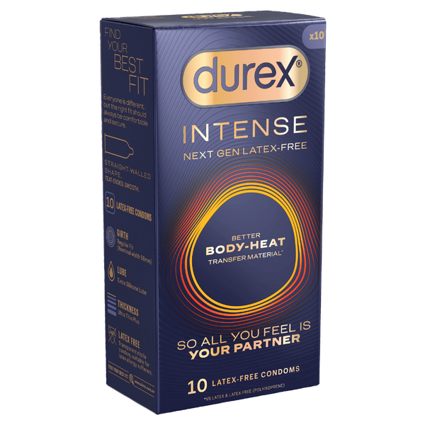 Durex Intense Next Gen Regular Fit Condoms 10 Pack - Condoms