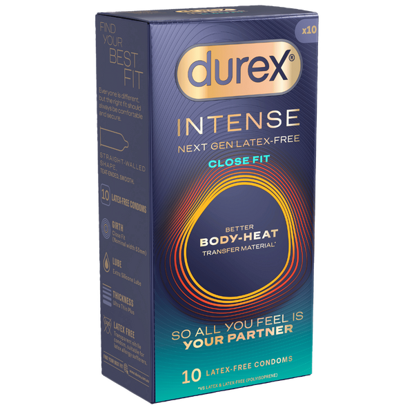 Durex Intense Next Gen Close Fit 10 Piece Condoms - Condoms