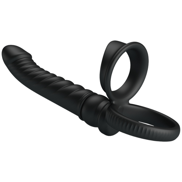 Baile Merritt Vibrating Cockring with Anal Probe - Vibrating Cock Rings
