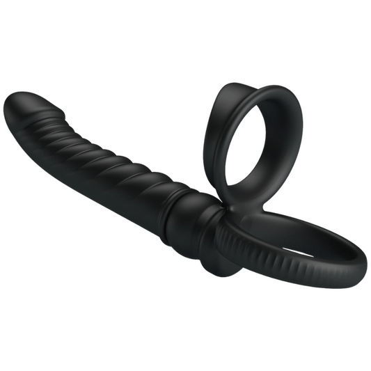 Merritt Vibrating Cockring with Anal Probe by Baile - Vibrating Cock Rings