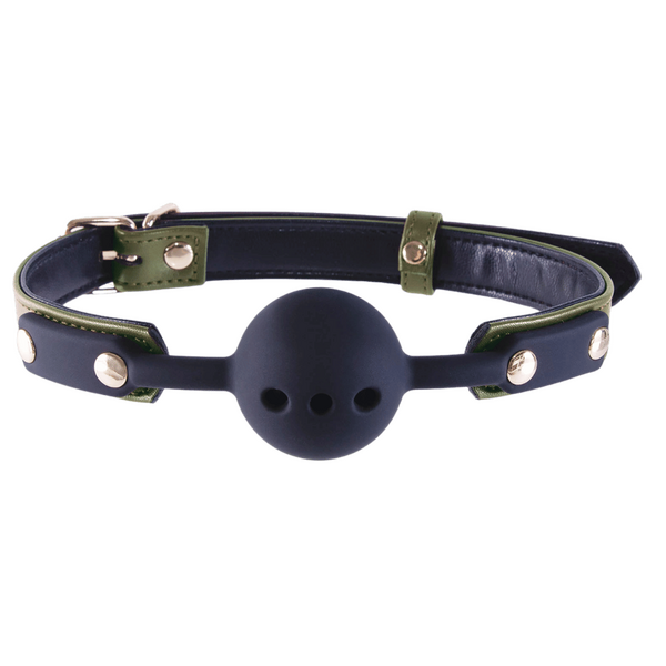 Nanma Breathable BDSM Play Silicone Gag Ball - Bondage Gags and Bits