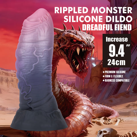 Dreadful Fiend 9.4" Realistic Dildo by Baile - Realistic Dildos