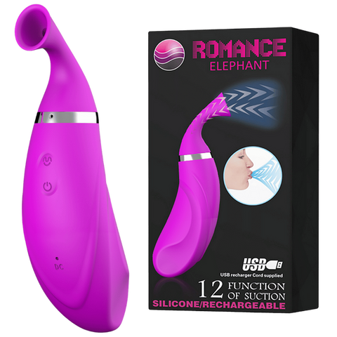 Rechargeable Romance Elephant Clit Vibrator by Baile - Clit Ticklers and Pulsators