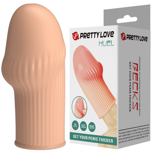 Baile Huel TPR Material Penis Extender Sleeve - Penis Sleeves and Extenders