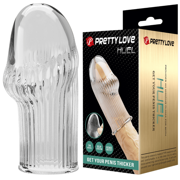 Baile Huel TPR Material Penis Extender Sleeve - Penis Sleeves and Extenders