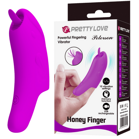 Rechargeable Honey Finger Peterson Finger Vibrator - Finger and Tongue Vibrators