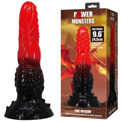Fire Dragon 9.6" Realistic Dildo by Baile - Realistic Dildos
