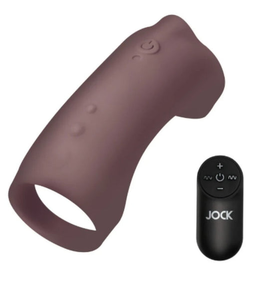 JOCK Vibrating Silicone Penis Sleeve by Curve Toys - Penis Sleeves and Extenders