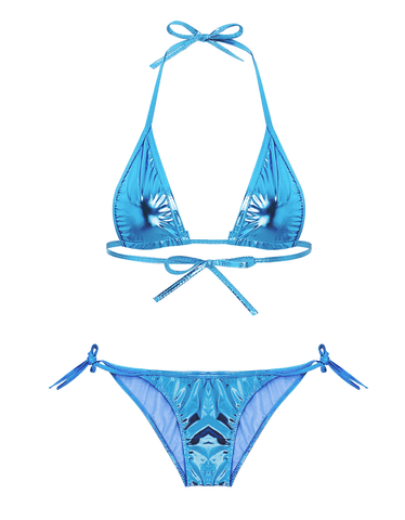 Metallic Womens Micro Bikini Os by Love In Leather - G-Strings, Panties and Shorts