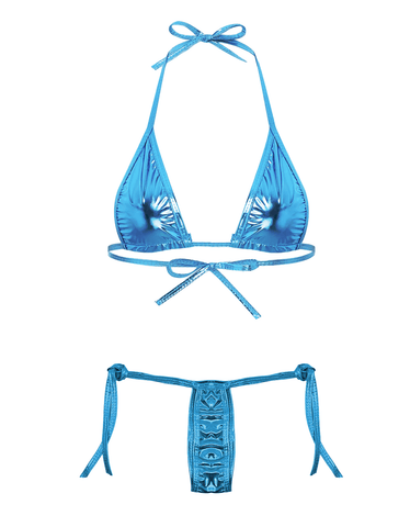 Sexy Metalling Micro Womens Bikini Os by Love In Leather - G-Strings, Panties and Shorts
