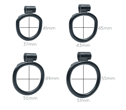 Micro Cock Cage 4 Interchangeable Rings by Love In Leather - Male Chastity