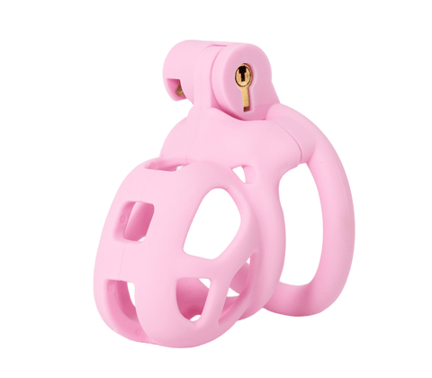 Micro Cock Cage 4 Interchangeable Rings by Love In Leather - Male Chastity