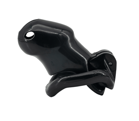 Resin Male Chastity Cage Black by Love In Leather - Male Chastity