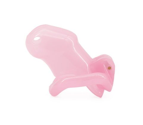 Resin Male Chastity Cock Cage Pink by Love In Leather - Male Chastity