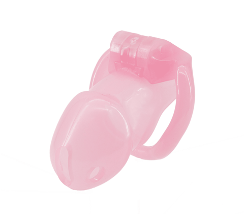 Resin Male Chastity Cock Cage Pink by Love In Leather - Male Chastity