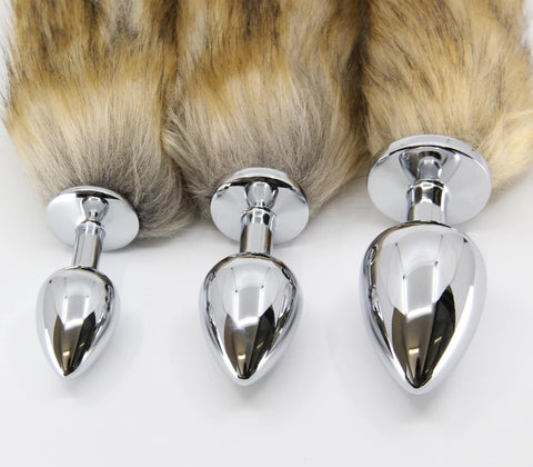 Fox Tail Aluminium Alloy Butt Plug Small - Butt Plugs