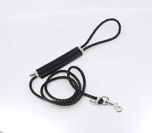 Love In Leather Adjustable Braided Leash - Refined Restraint for Discerning Practitioners