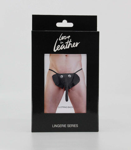 Mens Novelty Elephant G-String by Love In Leather - Jocks and G-Strings