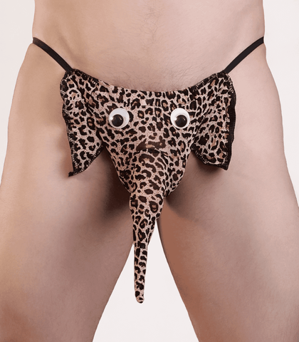 Mens Novelty Elephant G-String by Love In Leather - Jocks and G-Strings