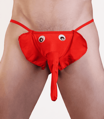 Mens Novelty Elephant G-String by Love In Leather - Jocks and G-Strings