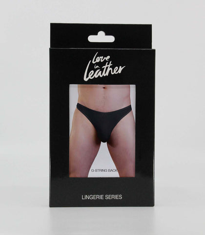 Plain Mens Lycra G-String S/M by Love In Leather - Jocks and G-Strings