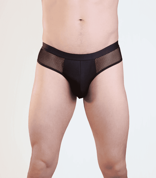 Love In Leather Mens Mesh Bumless Sexy Underwear