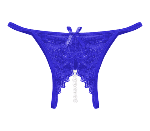 Crotchless Pearl Womens Panties by Love In Leather - G-Strings, Panties and Shorts