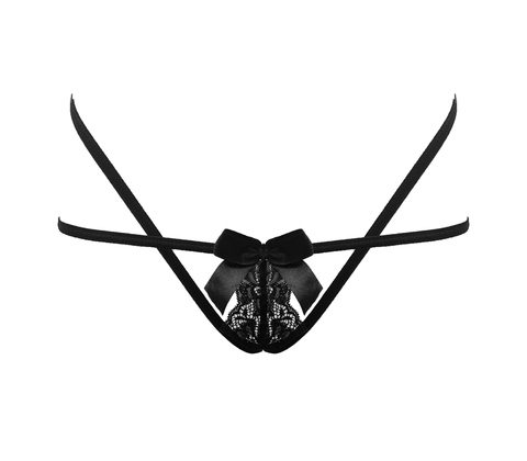Crotchless Panties With Adjustable Slider Os - G-Strings, Panties and Shorts