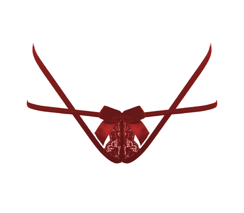 Crotchless Panties With Adjustable Slider Os - G-Strings, Panties and Shorts