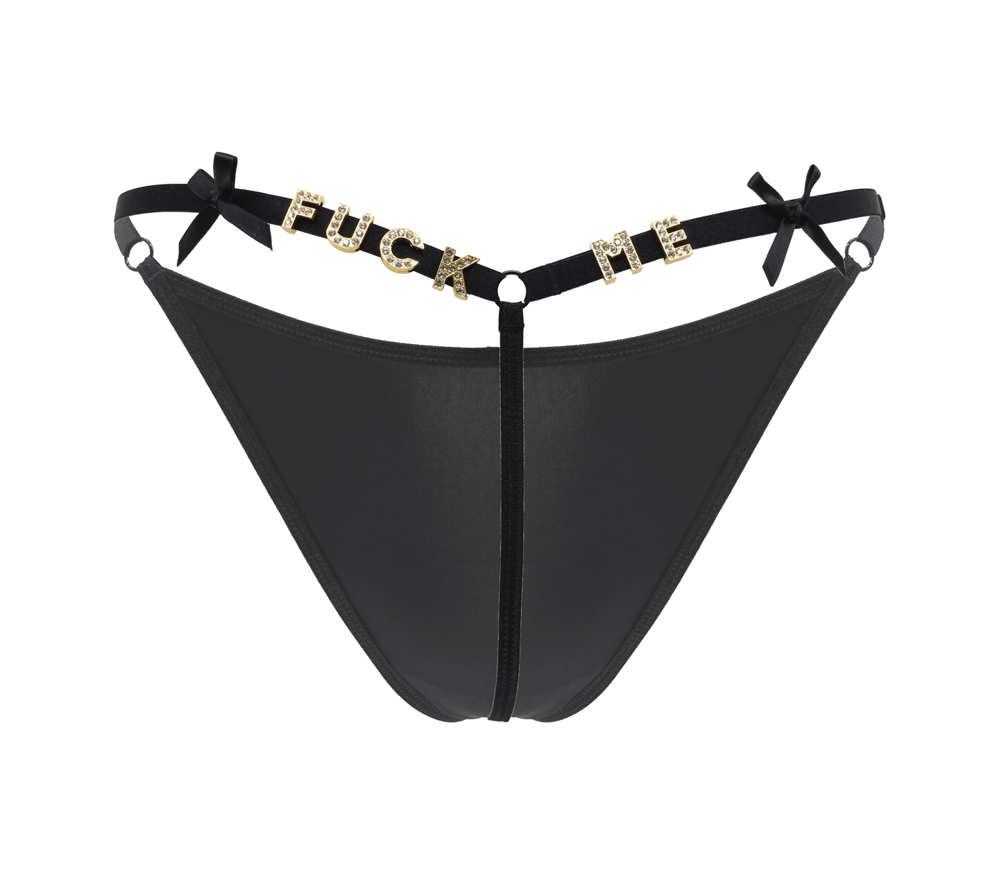 Love In Leather Fuck Me Printed G String Panty - G-Strings, Panties and Shorts