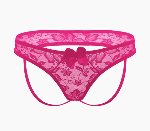 Full Lace Womens Crotchless Panties Os by Love In Leather - G-Strings, Panties and Shorts