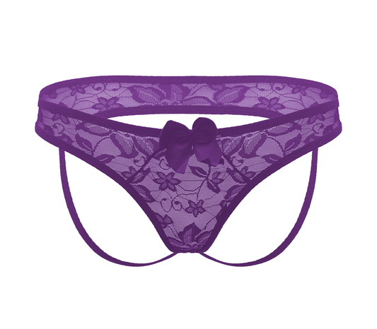 Sexy Crotchless Panties For Women Os by Love In Leather - G-Strings, Panties and Shorts